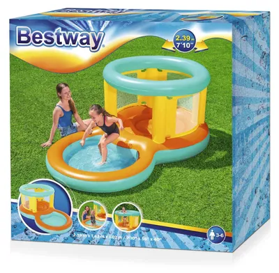 Produktbild von Bestway Hüpfburg Wasserspielzeug Jumptopia 239x142x102cm Bällebad