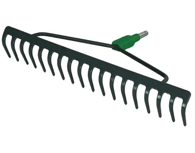 Produktbild von Green Tower Gartengeräte Stecksystem Ohne Stiel Bügelrechen 42 cm