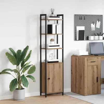 Obrázok produktu pre Maison Exclusive – Knihovňa s 6 policami, rozmer 40 x 24 x 161 cm, materiál: drevovláknité dosky