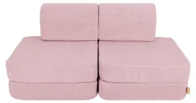 Image de Canapé modulable velours 4 pcs SLIMCORD enfant modulable mousse OEKO TEX jeu