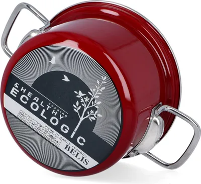 Obrázek produktu pro BELIS Smaltovaný hrnec se skl. poklicí ECO-CERAMIC 20 cm/3,6l