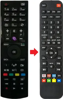 Produktbild von Fernbedienung passend für TELEFUNKEN TE39275-N25F1C10D | TE39275N25F1C10D