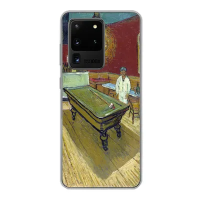 Produktbild von MuchoWow® Handyhülle Schutzhülle Hülle für Samsung Galaxy S20 Ultra Das Nachtcafé - Vincent van Gogh Silikon Softcase Handy Hülle - Karteninhaber