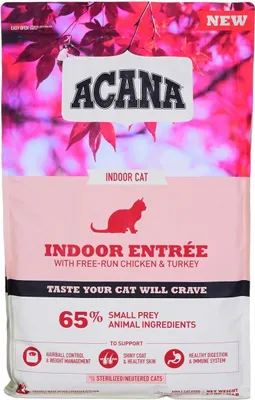 Immagine prodotto di Cibo per gatti Acana Indoor Entrée Adult Pollo Tacchino Pesce Coniglio 4,5 Kg