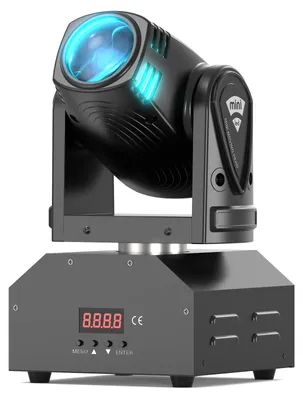 Produktbild von Beam Moving Head Lampe - DMX Bühnenstrahler - 60W RGBW 4-in-1 LED - Mini Kopfbewegungslicht - DMX512 & Soundsteuerung - Für DJ & Disco - 11/13 Kanäle - EU Stecker