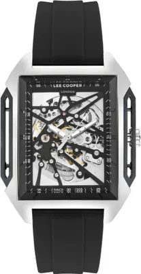 Produktbild von Herrenuhr LEE COOPER LC07900.351, schwarzes Fashion-Skelett