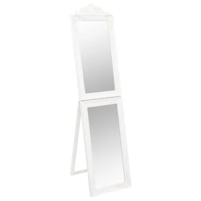 Image de vidaXL Miroir sur pied blanc 40x160 cm