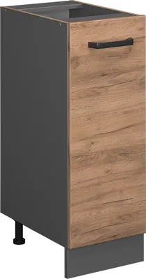 Produktbild von Vicco Apothekerschrank R-Line, 30 cm ohne Arbeitsplatte, Goldkraft Eiche/Anthrazit
