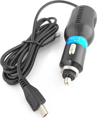 Image de Chargeur de voiture pour caméras de navigation GPS, 5 V, 2,5 A, 1,5 m, câble mini-USB