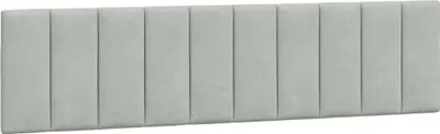 Immagine prodotto di vidaXL Cuscino per testiera "Hanko" grigio chiaro 200 cm in velluto