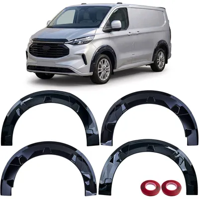 Für Ford Tourneo Transit Custom 2023- Radlauf Kotflügel Verbreiterung Blenden in der Farbe Schwarz von Carparts-Online GmbH