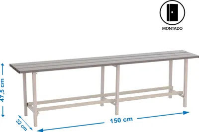 Produktbild von SIMONLOCKER MON Garderobenbank. METALLBANK 1500