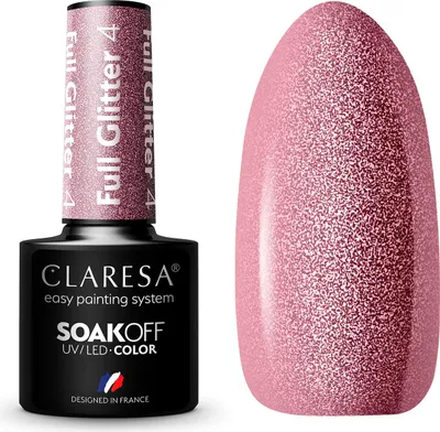 Obrázok produktu pre CLARESA Soak Off UV/LED gél Full Glitter 4,5 ml