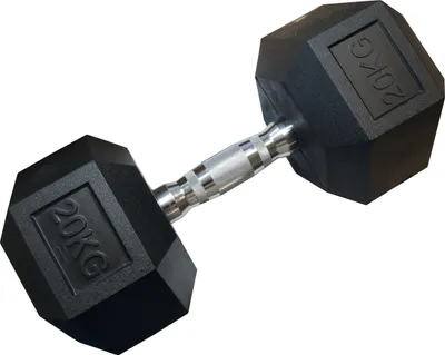 Produktbild von Einhand-Sechskant-Hantel HEX 20 kg gummiert