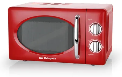 Productafbeelding van Orbegozo MI-2020, Werkblad, Vrijstaande magnetron, 20 liter, 700 watt, Draaibaar, Rood