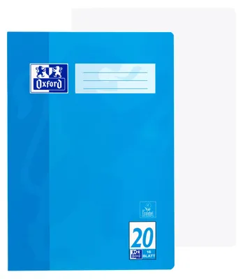 Produktbild von Oxford Schulheft A4, 16 Blatt, Lineatur 20, blanko, 15 Stück