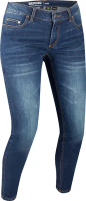 Image de Jeans moto Bering Trust Slim pour femmes, lavage blue stone, 38