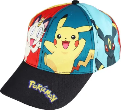 Produktbild von Pokemon Mauzi Pikachu Basecap Baseball Kappe Mütze allover Print – Bunt / 54