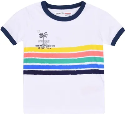 Produktbild von Minoti T-Shirt Jungen Meer weiß 9-12 m