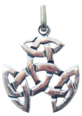 Produktbild von Anhänger "Keltischer Dreiecksknoten" 2,5cm Silber 925