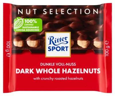 Zdjęcie produktu dla Ritter Sport Czekolada deserowa z orzechami laskowymi 100 g