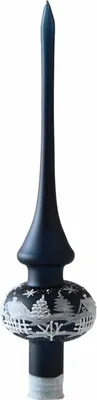 Produktbild von Christbaumspitze 1 Kugel,dunkel blauer matt