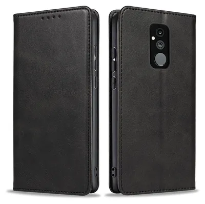 Produktbild von Handyhülle für Huawei Mate 20 Lite Kunstleder Flip Cover Hülle Handytasche Case Kartenfach Farbe: Schwarz