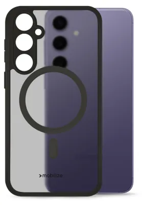 Produktbild von Mobilize Hybrid Handyhülle für Samsung Galaxy S24 MagSafe Hülle Hardcase Backcover Stoßfest - Schwarz