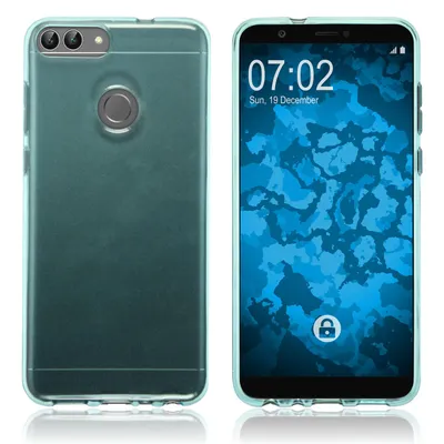 Produktbild von PhoneNatic Case kompatibel mit Huawei P Smart - türkis Silikon Hülle transparent Cover