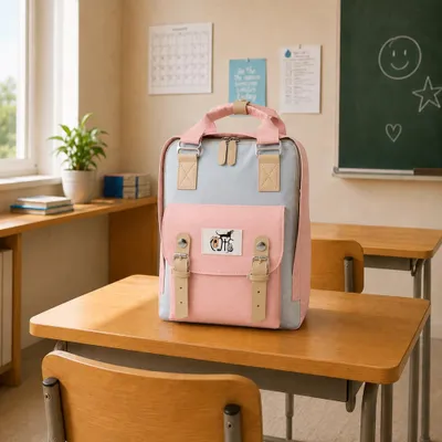 Immagine prodotto di Biggdesign Cats zaino per laptop da donna, borsa da lavoro idrorepellente con scomparto per laptop, zaino da viaggio con porta di ricarica USB, per laptop e notebook da 14 pollici, protezione antifurto, 10 l, rosa