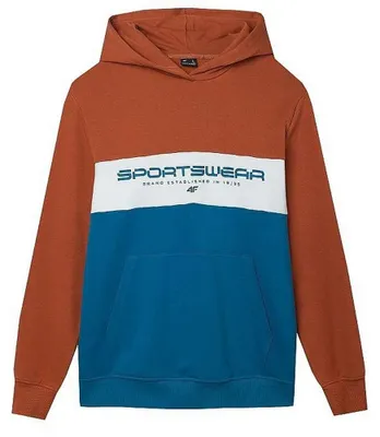 Produktbild von 4F - "4FWSS24TSWSM1032" Kapuzenpullover für Herren PP1741 (L) (Rot/Blau)