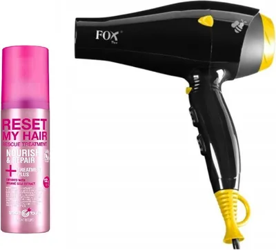 Zdjęcie produktu dla Fox Bee maszynka fryzjerska mocna czarna 2100W + odżywka do włosów