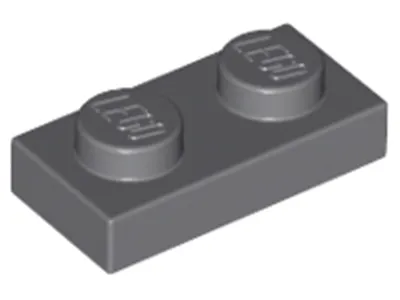 Produktbild von Lego® 100x 1x2 Platten 3023  -  Plate Dunkles  Blaugrau - Dark Bluish Gray