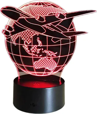 Obrázek produktu pro Apt Zd98D 3D Led Letadlo Noční Lampa