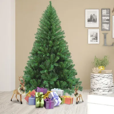 Obrázok produktu pre Jayseuw Umelý vianočný stromček 180 cm Jedľa so stojanom na vianočnú výzdobu Opakovane použiteľný zelený