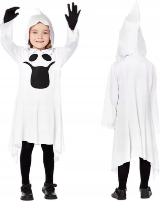 Obrázek produktu pro Korbi | Kostým bílého ducha - velikost M - Halloween a karneval - klasický a pohodlný