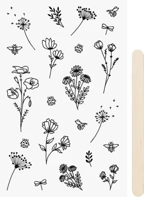 Obrázok produktu pre Heyda 203780955 RubSticker Blumen sw