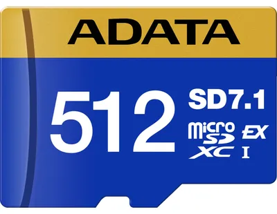 Zdjęcie produktu dla ADATA UD512GEX3L1-C, 512 GB, MicroSDXC, UHS-II, 800 MB/s, 700 MB/s, Class 3 (U3)