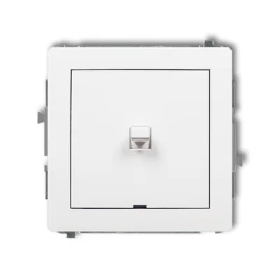 Obrázek produktu pro Americký vypínač DWPUS-1 KARLIK ELEKTROTECHNIK | DECO SERIE | BÍLÁ | Zásuvkový vypínač s rámečkem