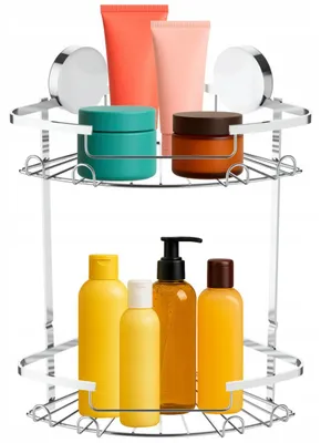 Produktbild von SEPIO Duschablage Silber, Badezimmer Organizer , Duschablage zum Hängen, Duschregal Organizer, Shower Shelf 31x20x20 cm