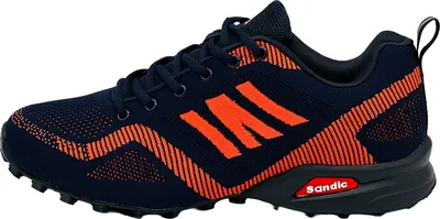 Produktbild von Nowalnd Herren Damen Sneaker Sportschuhe Laufschuhe Turnschuhe Runners,Navy/Orange,44