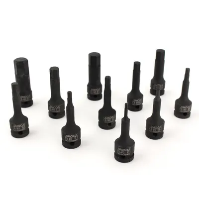 Produktbild von 11-teiliger Innensechskant Kraftnuss Satz 1/2"