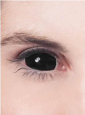 Produktbild von Sclera schwarz - Hexe Halloween Kontaktlinsen