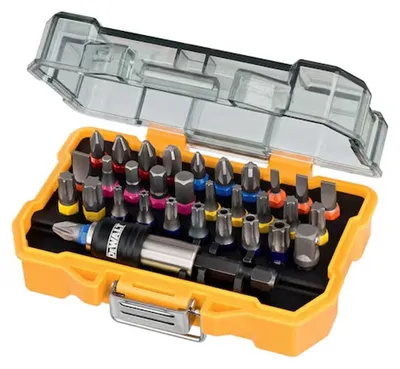 Image de Coffret de 32 pièces avec embouts 25mm, adaptateur et porte-embouts à changement rapide DEWALT DT7969-QZ