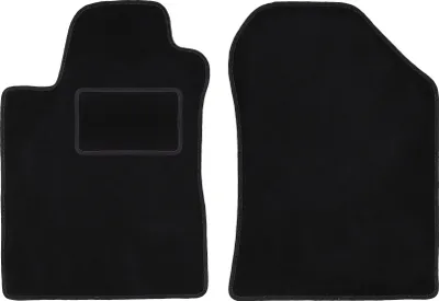 Zdjęcie produktu dla Wielganizator dywaniki welurowe LUX przednie do Toyota Corolla Verso II minivan (2004-2009) - czarne dywaniki samochodowe BASIC komplet (2 szt.)