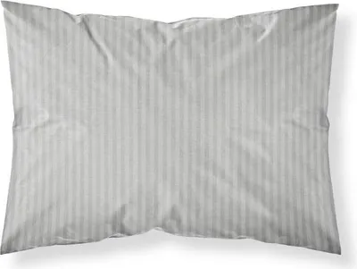 Produktbild von Kissenbezug, Schlafkissenbezug, Damast, 100% Baumwolle, Streifen 70x80 Hellgrau
