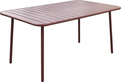 Produktbild von Gartentisch aus Metall "Bilbao" – 150 x 90 x 71 cm – Terrakotta