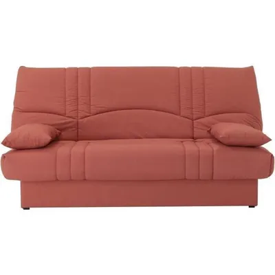 Produktbild von 3-Sitzer-Schlafsofa – Terrakotta-Stoff – 190 x 92 cm