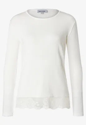 Produktbild von MORE & MORE Longsleeve with Lace 0041 off white 40