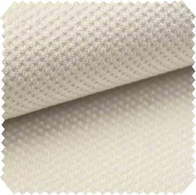 Produktbild von novely® PIROW - Weicher Polsterstoff mit Wabenmuster - Widerstandfähiger Möbelstoff - Einfache Verarbeitung und Reinigung - Pflegeleichte Meterware 1lfm - Farbe: 01 Wollweiß